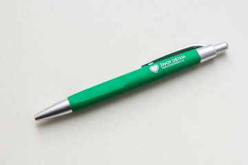 Plastová propisovací tužka - zelená