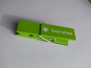 Kolíček s magnetem - zelený