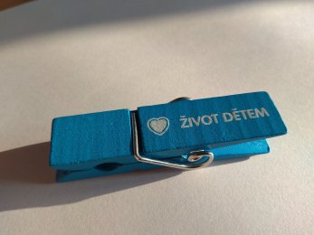 Kolíček s magnetem -modrý