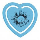 Plastové srdíčko - modré