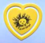 Plastové srdíčko - žluté